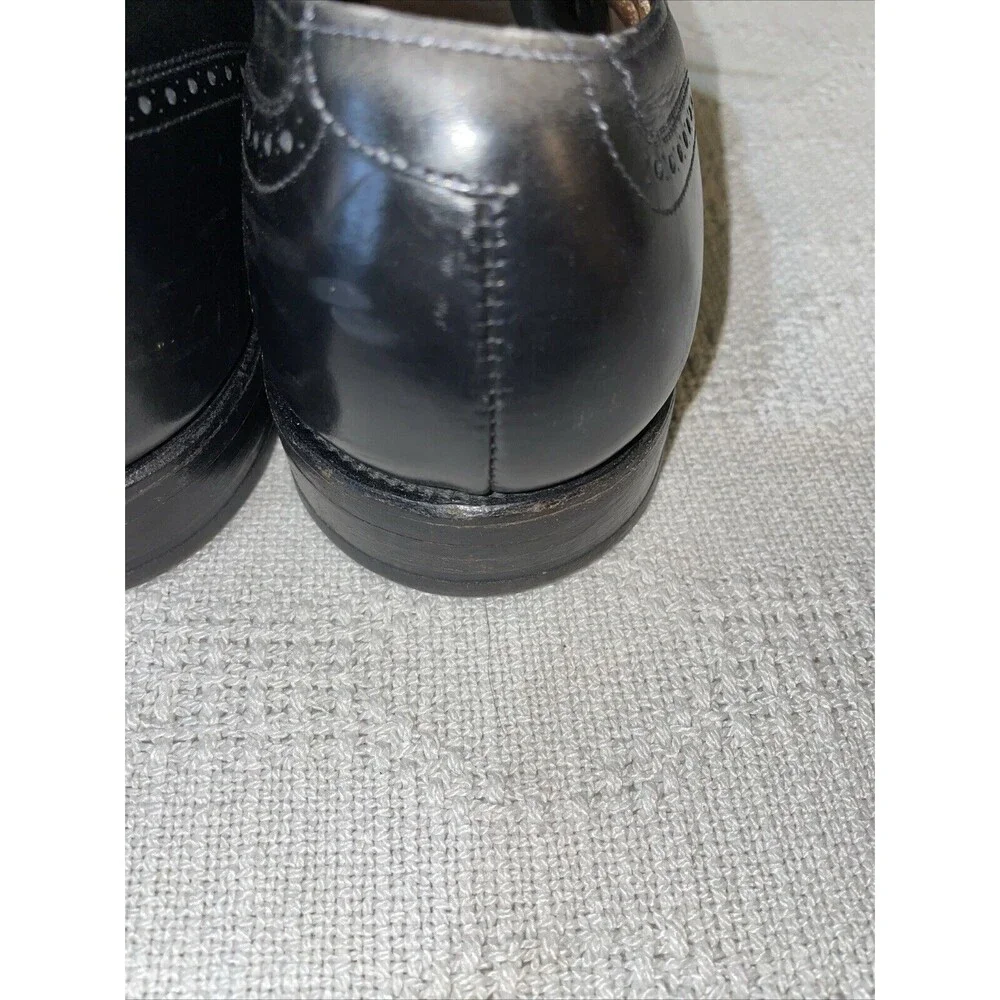 Allen Edmonds Chester Men’s Wingtip Dress Shoes Sz 9.5 C Black Leather Business